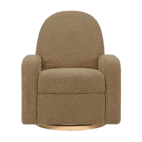 Babyletto Nami Electronic Recliner and Swivel Glider Recliner in Shearling with USB port