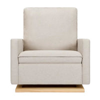 Babyletto Cali Pillowback Chair and a Half Glider in Eco-Performance Fabric | Water Repellent & Stain Resistant