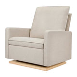 Babyletto Cali Pillowback Chair and a Half Glider in Eco-Performance Fabric | Water Repellent & Stain Resistant