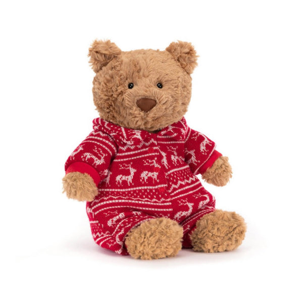 Jellycat Bartholomew Bear Winter Pyjamas