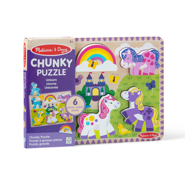Melissa & Doug Unicorn Chunky Puzzle - 6 Pieces