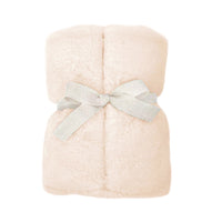 MON AMI Pale Pink Luxe Faux Fur Baby Blanket