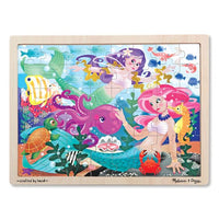 Mermaid Fantasea Wooden Jigsaw Puzzle - 48 pieces - Dimples Baby Brooklyn