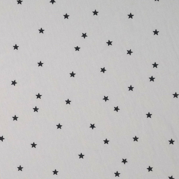 First Essentials Crib Sheet - Gray Stars - Dimples Baby Brooklyn