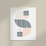 Pink Blush Abstract Print - Dimples Baby Brooklyn