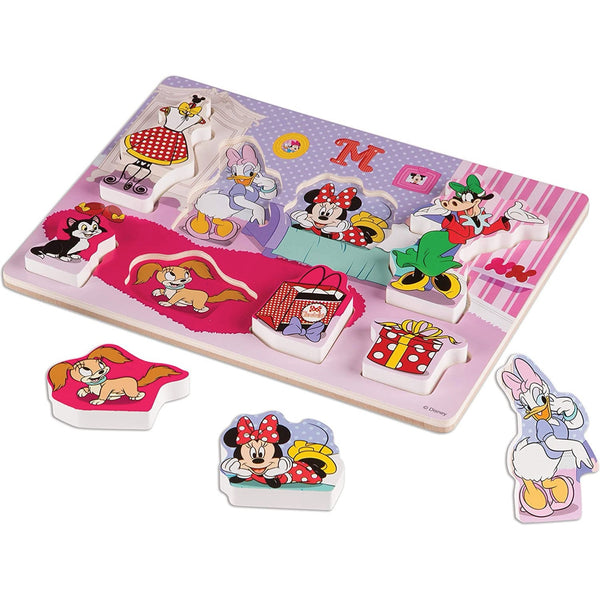 Melissa & Doug Disney Minnie Mouse and Friends Wooden Chunky Puzzle