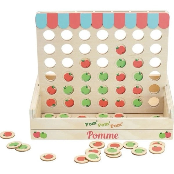 Vilac Four Apples in a Row Game Vilac Four Apples in a Row Game