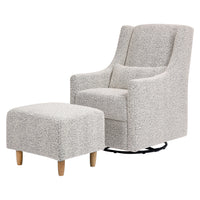 Babyletto Toco Swivel Glider and Ottoman in Boucle