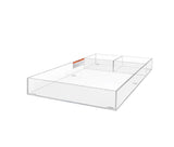 Play Tots Clear Choice Acrylic Lucite Changers With Two Compartments - 6MM Thick Diaper Changing Tray