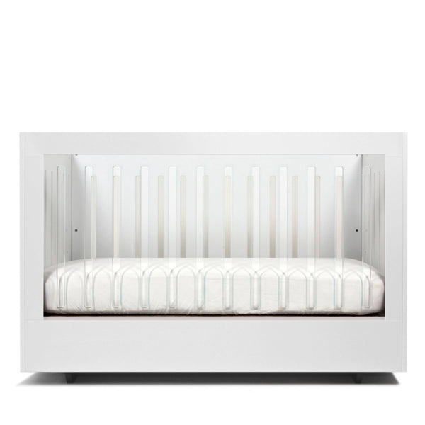 Spot On Square Roh Crib - One Side Acrylic and White