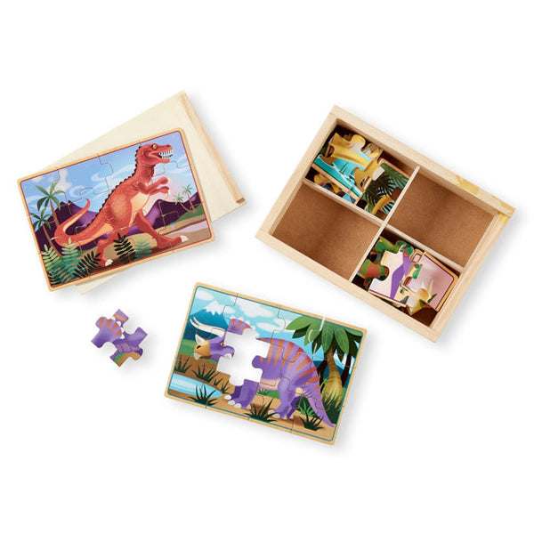 Melissa & Doug Dinosaur Jigsaw Puzzles in a Box
