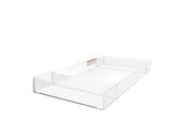 Play Tots Clear Choice Acrylic Lucite Changers With Side Compartments - 6MM Thick Diaper Changing Tray