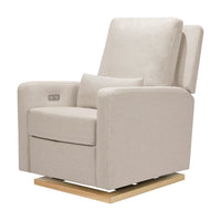 Babyletto Sigi Electronic Recliner and Glider in Eco-Performance Fabric with USB port | Water Repellent & Stain Resistant