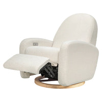 Babyletto Nami Electronic Recliner and Swivel Glider Recliner in Boucle with USB port