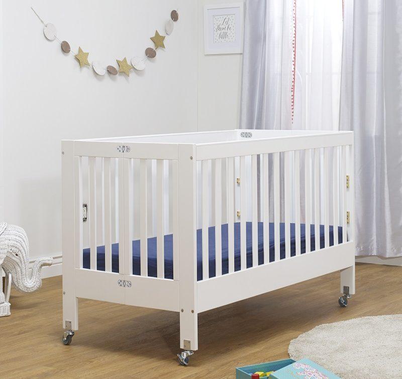 Roxy Full Size Folding Crib – Dimples Baby Brooklyn