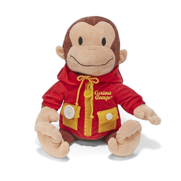 Curious George Learn to Dress Stuffed Animal - Dimples Baby Brooklyn