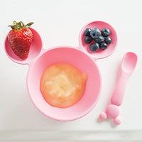 BUMKINS Minnie Mouse Silicone First Feeding Set