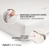 Babyletto Pure Core Crib Mattress with Hybrid Quilted Waterproof Cover